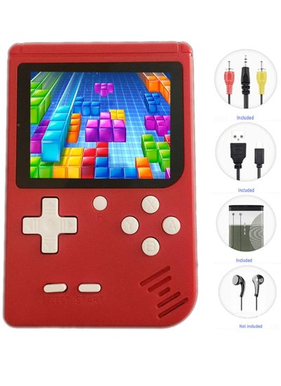 Buy "SUP Game Box Plus 400-in-1 Retro Mini Gameboy Console - Portable Rechargeable Single Player, 3.0 Inch Screen (Red)" in UAE