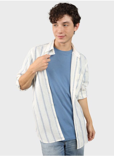 Buy Striped Regular Fit Shirt in Saudi Arabia