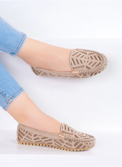 Buy Ballerina Flat Ornate ALIOU-BEIGE in Egypt