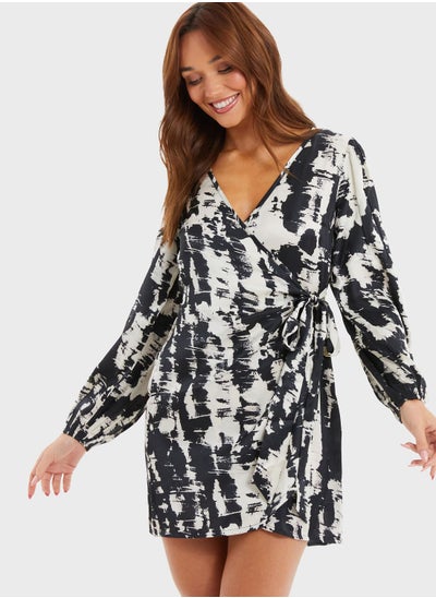 Buy Wrap Detail Dress in Saudi Arabia