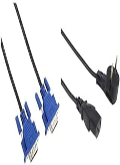 اشتري PC Essential Bundle (GA to VGA Monitor Cable Compatible + Power cable (1.5m)) في مصر