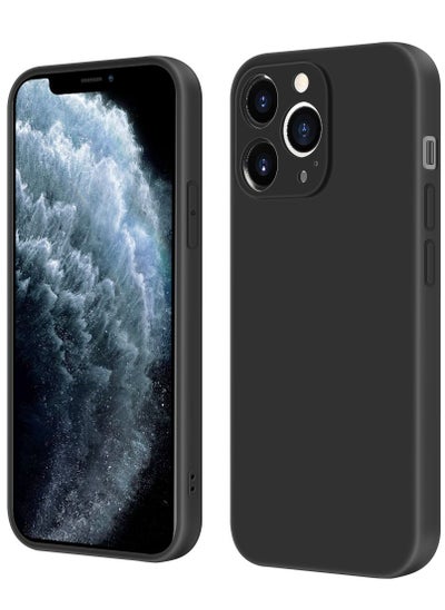 Buy INFOSUN Compatible with apple iPhone 11 Pro Max Full Coverage for Protective Case, Ultra Slim Soft Silicone Gel TPU Cover, Matte Surface Ultra-Thin Case, for iPhone 11 Pro Max (Black) in UAE