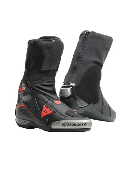 اشتري Dainese Axial D1 Air Motorcycle Boots BLACK/FLUO-RED في الامارات