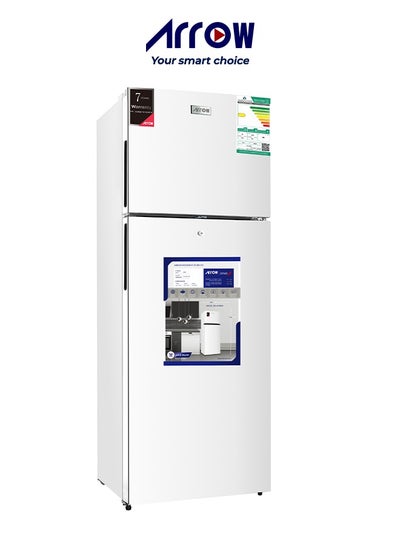 Buy 300L Double Door Refrigerator, 230L Fridge, 70L Freezer, Mechanical Control, Manual Defrost, 42dB Noise Level, 3 Adjustable Wire Shelves, Transparent Door Balconies, Vegetable Crisper, Lock & Key | Model Name: RO-470RDK in Saudi Arabia