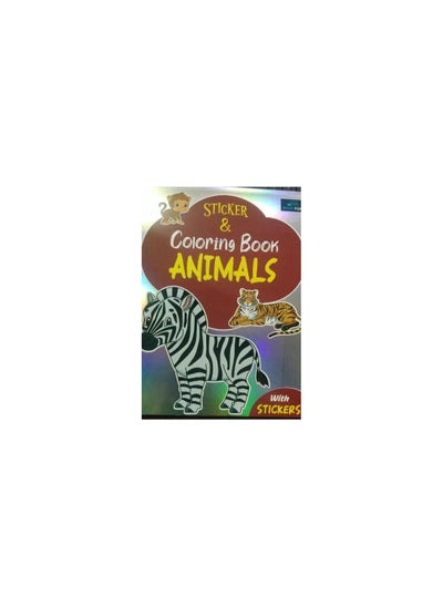 Buy Sticker And Coloring Book Animals in UAE