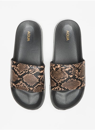 اشتري Women's Animal Print Slip-On Slides في الامارات