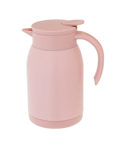 Buy steel thermos for Tea and Coffee 900 ml pink color in Saudi Arabia