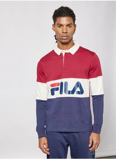 اشتري Colourblock Long Sleeve Rugby Polo في السعودية