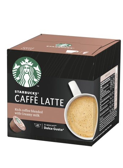 Buy Caffe Latte 12 Coffee Capsules 121.2g in UAE