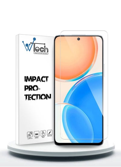 Buy Tempered Glass Screen Protector For Honor X8 Clear in Saudi Arabia