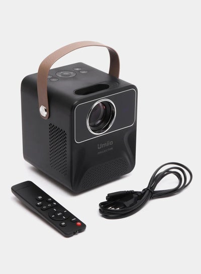 Buy Projector A008 Intelligent Screen Projector 5G WiFi Bluetooth For Music TV Game Casting in UAE