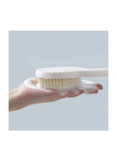 Buy Dry Brushing Body Brush Shower Bath Brush Long Handle Gentle Back Skin Scrubber Exfoliate Massage Improve Blood Circulation Cellulite Treatment in UAE