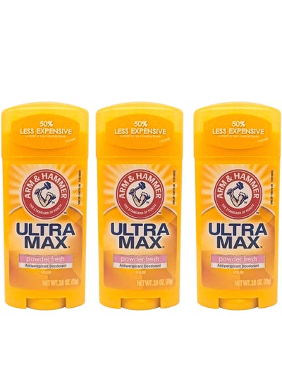 اشتري Pack Of 3 Arm And Hammer Ultra Max Powder Fresh 73 Gm في السعودية