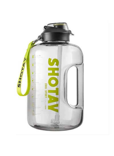 Buy 1500 mL / 1.5 Liter Healthy Plastic Sports Water Bottle with Time Markers, Reusable and Leakproof, Perfect for Men and Women Gym Football Outdoor Activities School Fitness Workout Milk Juice Clear Water Bottle Healthy Multipurpose Gym School - Leakproof Water Bottle - Clear Water Bottle with Time Markers - Water, Juice, Milk Bottle for Kids and School in Egypt