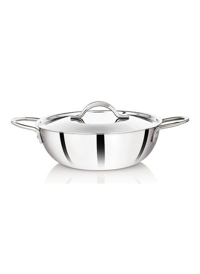 Buy Premier 3-ply Clad Stainless Steel Kadai -30 cm in UAE