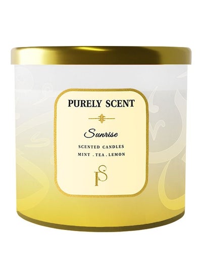 Buy Arabian Sunrise Soy Wax Candle for Home, Office, 100% Pure Soy Wax and Vegetable Wax, 92 Hours Burn Time, Fragrant Candles, Scented Candle for Aromatherapy, 14.1 Oz/400 Grams in UAE