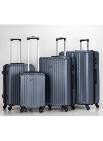 Buy 4 Pack Of Hardside Spinner Number Locked Luggage Trolley Bag in UAE