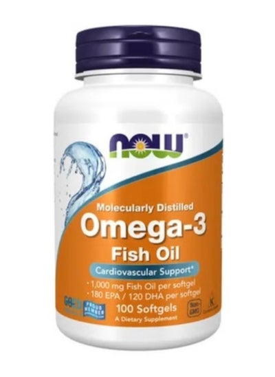 Buy Omega-3, Molecularly Distilled 100 Softgels in Saudi Arabia