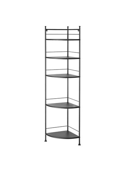 Buy Corner Shelf Unit Black 35X156 Cm in Saudi Arabia