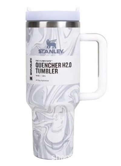 Buy Stanley Quencher Stainless Steel Vacuum Insulated Tumbler with Lid and Straw for Water, Iced Tea or Coffee, Smoothie and More, 40 oz in UAE