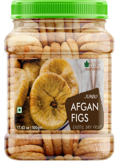 Buy Bliss Of Earth Jumbo Afgan Figs Exotic Dry fruit Tasty And Healthy 500GM in UAE