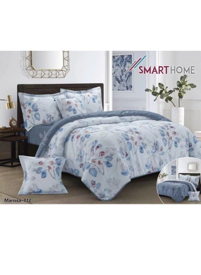 Buy two-sided quilt set, two-sided mattress, consisting of 6 pieces, quilt with 6-piece filling, 100% microfiber, quilt size 230X250 cm in Saudi Arabia