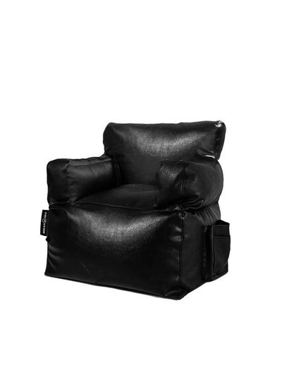 Buy Royal Leather Beanbag Chair Black in Egypt