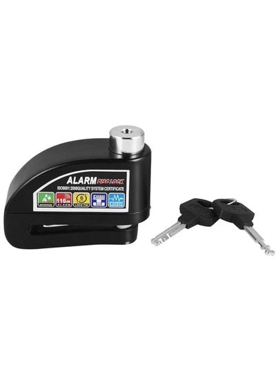 Buy Disc lock with anti-theft alarm for all types of motorcycles, waterproof. It has an alarm device and a clutch placed in the disc brake drum. in Egypt