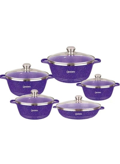 اشتري 10-Piece Granite Cookware Set في الامارات