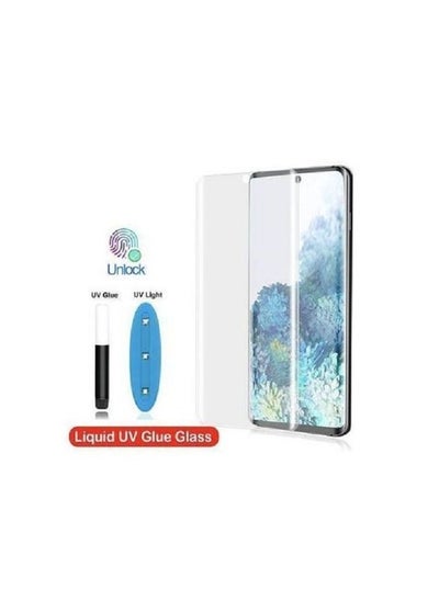 اشتري Uv Nanoscale Light Curved Glass Screen Protector Full Glue For Samsung Galaxy S22 Ultra في السعودية