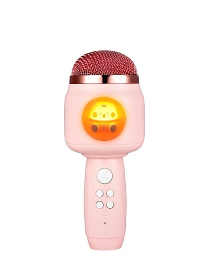 Buy Kids Wireless Bluetooth Karaoke Microphone Speaker All in One, Portable Handheld Karaoke Microphone Speaker Player Recorder with Adjustable Mixing for Kids Girls Boys Teens Birthday (Kitten Pink) in Saudi Arabia