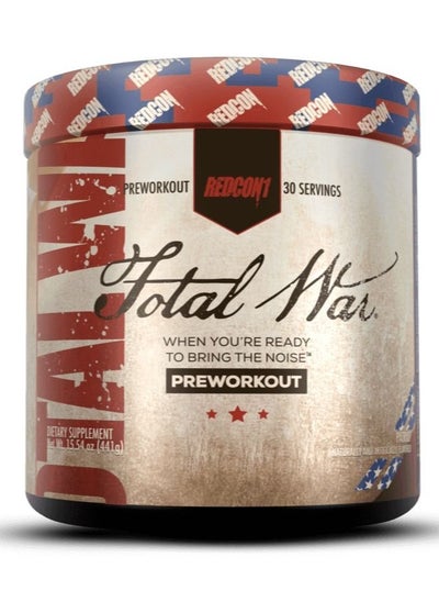 Buy Total War Pre Workout Patriot 30 Servings 441g in UAE