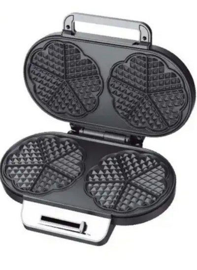 اشتري DSP Double waffle maker for with thermostat 1200W KC1161 Silver في مصر