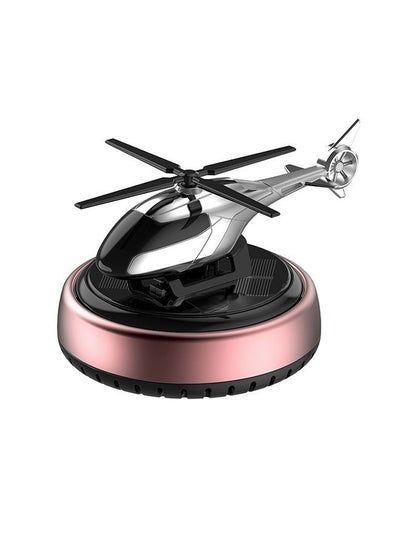 Buy Helicopter Car Air Freshener Solar Rotating Aromatherapy Ornament in UAE