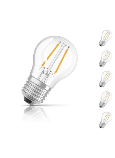 اشتري Osram Filament Retrofit Classic 4W LED Bulb, Screw base E27- 827 Warm White Lamp Pack Of 6 في الامارات