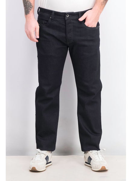 Buy Men Buster Regular Solid Jeans, Black in Saudi Arabia