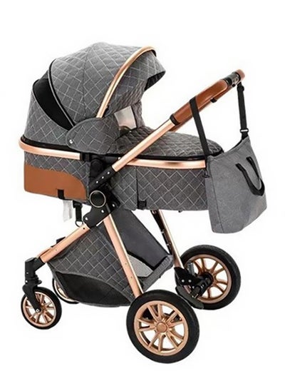 Buy 2-in-1 Lightweight Reversible Infant Pramette  And Multi-Position Recline Baby Stroller With Canopy, Rain Cover, And Mosquito Net 0 To  3 Year in Saudi Arabia