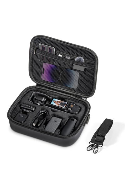 Buy Portable PU Storage Case for DJI Osmo Pocket 3, Protective Bag with Shoulder Straps, Bi-directional Zip, Ideal for Creator Combo Accessories, Smooth and Non-snagging Design. in UAE