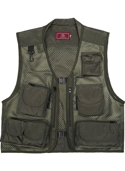 اشتري Fishing Photography Multi Pockets Quick Dry Mesh Vest Jacket XXXL في الامارات