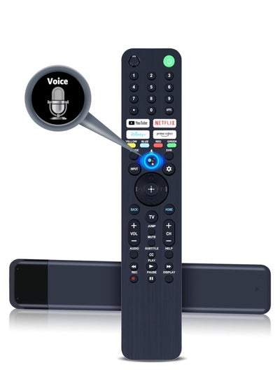 اشتري RMF-TX520U Voice Remote Control for Sony Bravia OLED/LED 4K/8K UHD Smart Google TV – Quick Access Buttons for YouTube, Netflix, Disney+, Prime Video في الامارات