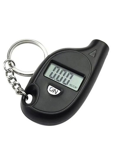 Buy Mini Keychain Style Tire Gauge Digital Lcd Display Car Tire Air Pressure Tester Meter Auto Car Motorcycle Tire Safety Alarm New in Saudi Arabia