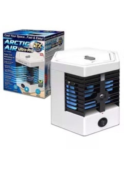 Buy Mini Air Conditioner Air Cooler USB Portable Desktop Silent Spray Refrigeration 3 Speeds Personal Humidifier Cooler for Home Office Patios in Saudi Arabia