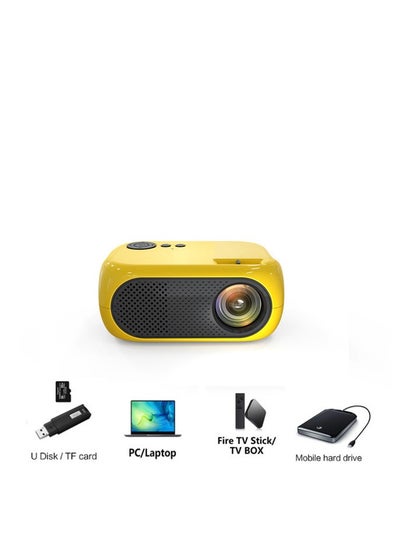 اشتري M24 LED Portable Mini Projector HD 1080P Projector Home Same Screen Projector في السعودية