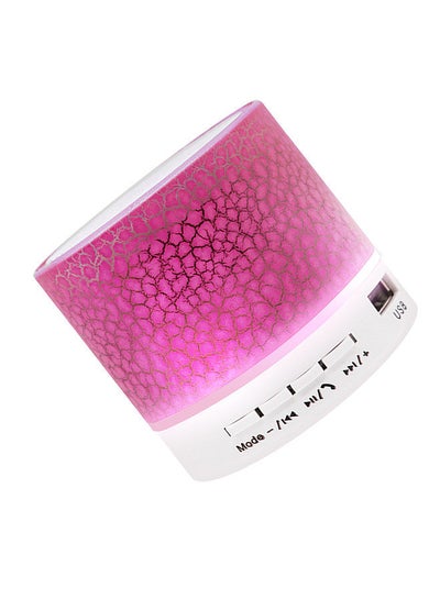 اشتري Mini Speaker 7-Color Lights Small Wireless BT Speaker Portable Rechargeable Speaker for Travel Outdoors Home Office في الامارات