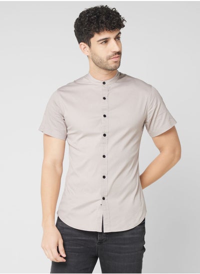 Buy Skinny Fit Half Sleeve Shirt in UAE