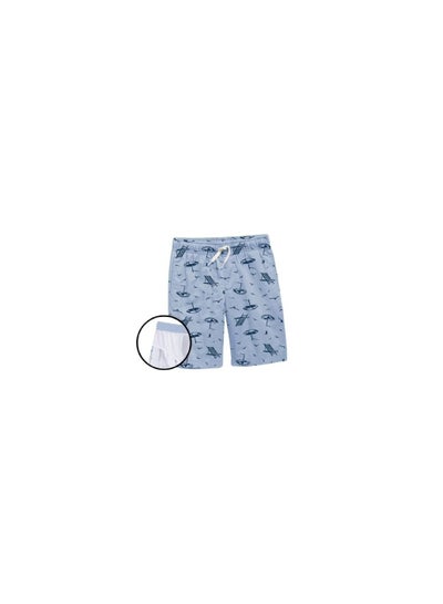 Buy Men's swimsuit is gray shorts with drawings on i in Egypt