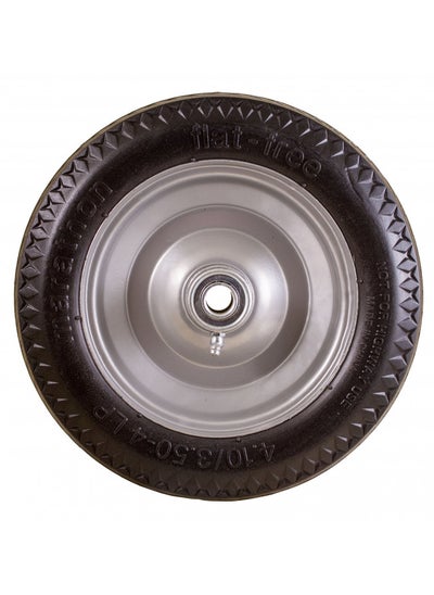 Buy Marathon 4.10/3.50-4" Flat Free, Hand Truck / All-Purpose Utility Tire on Wheel, 2.25" Offset Hub, 3/4" Bearings in UAE