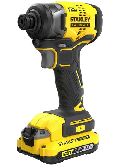 Buy Stanley FatMax 18 V Cordless Impact Wrench SFMCF810D2K-GB (2.0 Ah, Max. Torque 170 Nm, Brushless Motor with Full Metal Planetary Gear, LED Light, Includes 2 Batteries, Charger, Belt Clip & Case) in Saudi Arabia