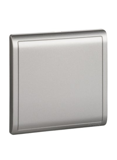 Buy Schneider Electric 1Gang Blank Plate,Aluminium Silver - E8230X_AS_G1 in UAE