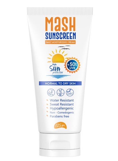 Buy Mash Sun Mash Sunscreen Daily Moisturizing Cream SPF +50 - 125 ml in Egypt